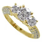 18K Yellow Gold Multi Stone Ring - You Save $4,380.01