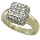 18K Yellow Gold Pave' Ring - You Save $3,220