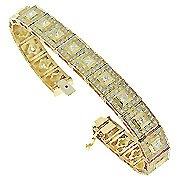 18K Yellow Gold Tennis Bracelet - You Save $27,188.22