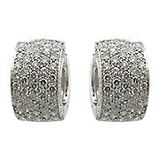 18K White Gold Hoop Earrings - You Save $11,783.51
