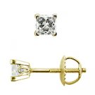 18K Yellow Gold Scrollwork Style Stud Earrings - You Save $455.41