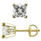 18K Yellow Gold Diamond Scrollwork Style Stud Earrings - You Save $6,251.41