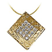 14K Yellow Gold Drop Pendant - You Save $852.33