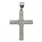 18K White Gold Diamond Cross Pendant - You Save $5,503.75