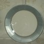 10" Plate Dinner Caspari Silver/White,8ct.