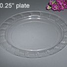 Elegance Boxed Clear Tableware,10" dinner plate, 16ct
