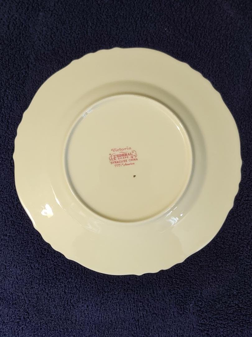 Vintage Syracuse China Federal Shape Victoria Rose 8