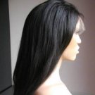 14 Inch Full Lace Wig Yaki Straight, #1 (Jet Black)