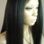 16" Silky Straight, Full Lace Wig 100% Indian Remy, #1B (Off Black)