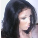 18 Inch Full Lace Wig Indian Remy, #1B black