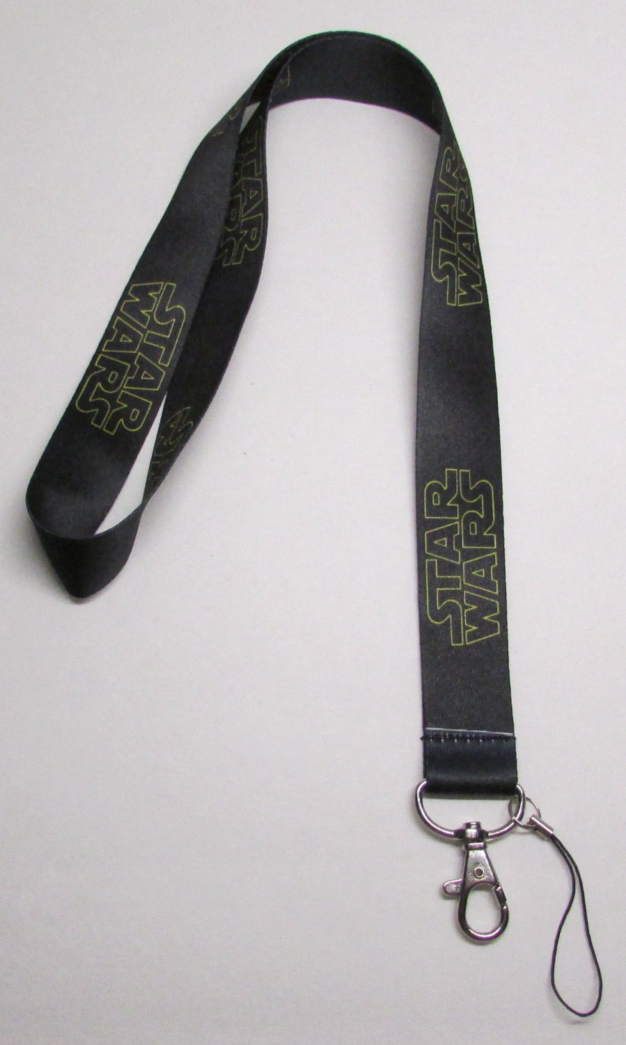 STAR WARS Plain Neck LANYARD KEY CHAIN Ring Keychain ID Holder NEW