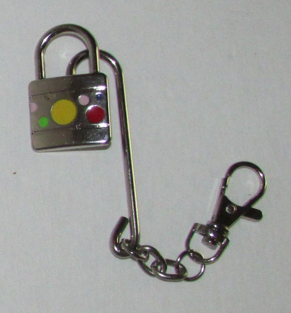 Swiveling Paddle Lock on Hook KEY CHAIN Ring Keychain