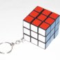 Decorative RUBIKs CUBE 1 1/8" x 1 1/8" x 1 1/8" KEY CHAIN Ring Keychain NEW
