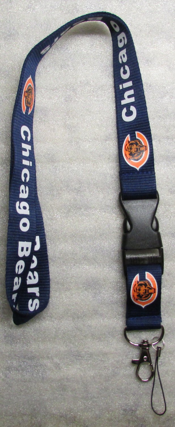 NFL Chicago Bears Breakaway Disconnecting Football LANYARD ID Key Holder NEW