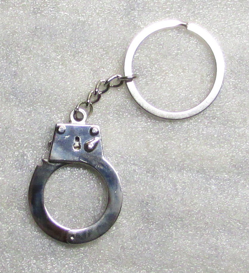 Mini Working HAND CUFF Handcuffs High Quality KEY CHAIN Ring Keychain NEW