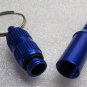 Emergency Blue Survival WHISTLE Pill Case Metal KEY CHAIN Ring Keychain NEW