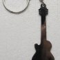 Electric GUITAR Green/Black Metal Alloy KEY CHAIN Ring Keychain NEW