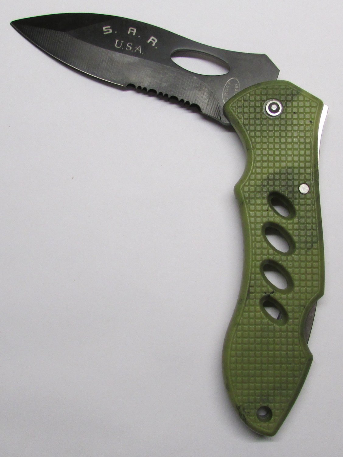 Frost Cutlery 4.5" S A R Tactical Camo Green Pocket Lockback KNIFE 16-058CA NEW by BOSSmart