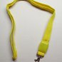 LED Blinking Light Up YELLOW LANYARD KEY CHAIN Ring Keychain ID Holder NEW