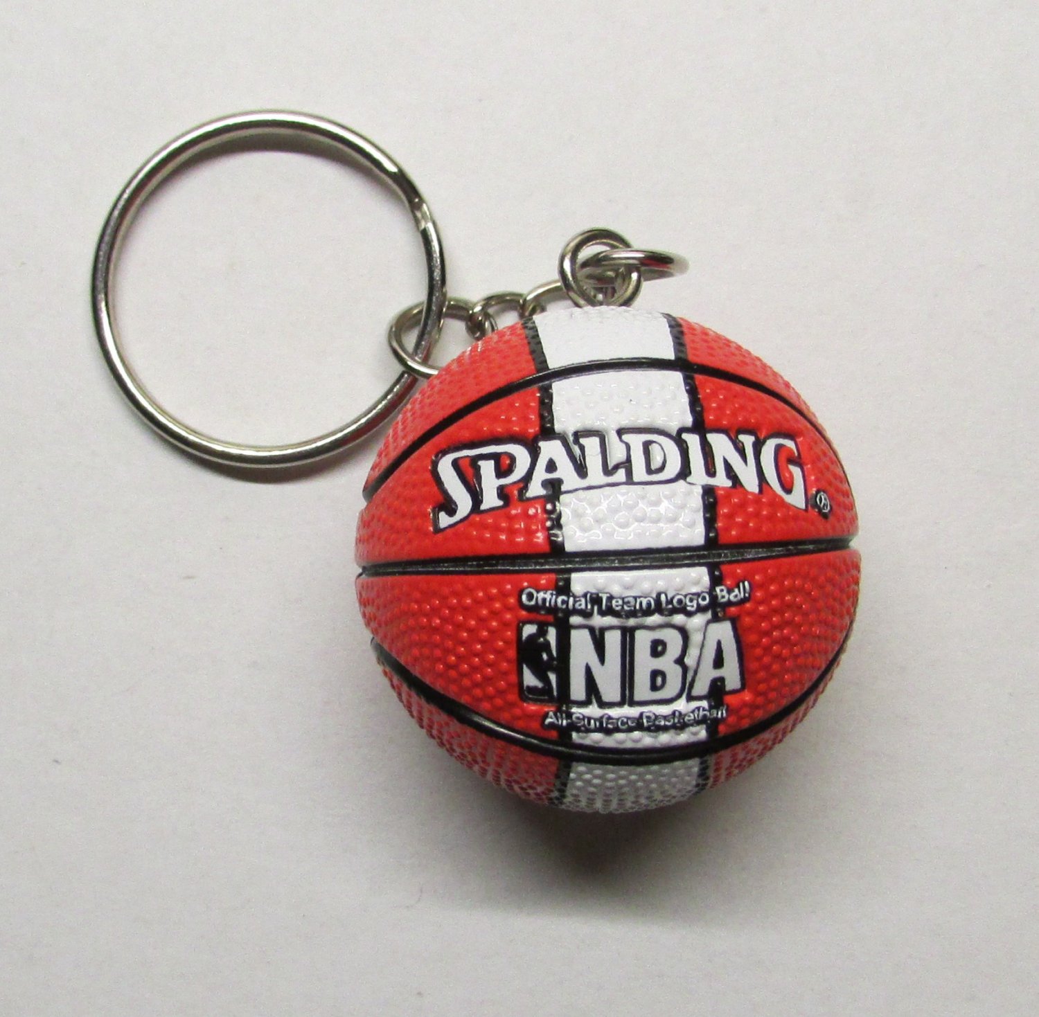 NBA Basketball Atlanta HAWKS Spalding Ball KEY CHAIN Ring Keychain NEW