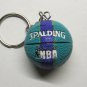 NBA Basketball New Orleans HORNETS Spalding Ball KEY CHAIN Ring Keychain NEW