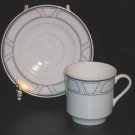 Lenox China Demitasse Uptown DECOR Cup and Saucer