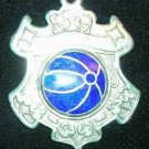 Blue Ball Clover sterling enamel 1944 hallmarked fob