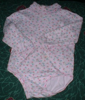 Basic Edition 24mth Pink and flowers Turtleneck