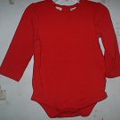 Faded Glory 24mth Pintucked Red bodysuit LN