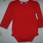 Faded Glory 24mth Pintucked Red bodysuit LN