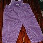 Oshkosh 24mth Purple Wide Leg Cord Overalls
