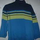 Size 4 Blue and Green Stripe Gap Turtleneck XS