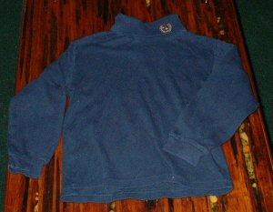 Navy Blue Duckhead Turtleneck EUC Size 7 Large