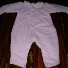 6-9mths Pink Quilted 1 Piece with Kitties