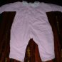 6-9mths Pink Quilted 1 Piece with Kitties