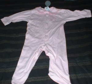 9 Mth Gerber Pink "I need a hug" Footed Pajamas