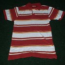 Mens LIKE NEW Vintage Fit Red White Polo size Small