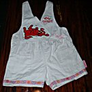 Clifford The Big Red Dog Overalls with Print Trim 3T