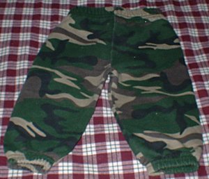 Boys 6-9mth Camo Pattern Sweatpants VGUC