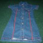 Girls 5/6 Denim Button Down Dress