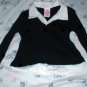 Girls Layerd Look Black Sweater Medium 6
