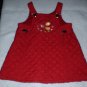 Girls Maroon Quilted Winnie The Pooh Dress 3T