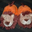 Infant Boys Terrycloth LionFace Slippers Size 1 2