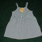 Girls 2T Black and White Sunflower Sundress