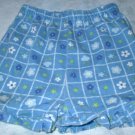 Girls 2T Blue Flowered Ruffled Shorts
