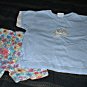 Girls Blue and Cream Shorts Set 3T