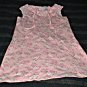 Girls 3T Peach Sleeveless Dress with Crochet Sleeve Detail