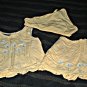 Girls 3 Pc Yellow and Blue Butterfly Skort Set 3T