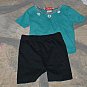 Girls Turquoise Top and Bike Shorts 3T