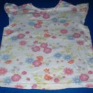 Girls 4T Flowered White Top